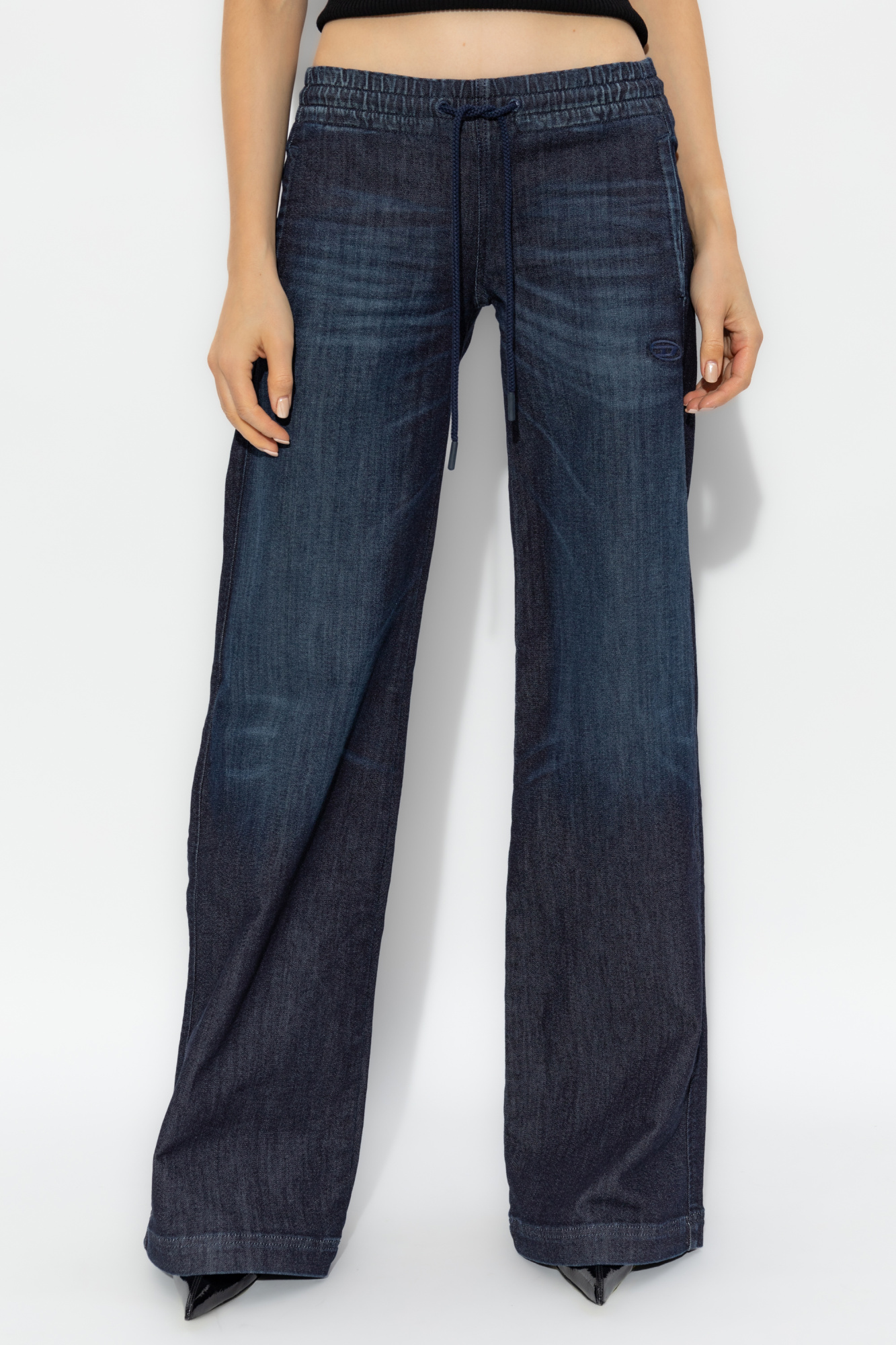 DIESEL>>ディーゼル 2078 D-Ainty ワイドレッグ ジーンズ Navy blue Jeans 2078 D-AINTY Diesel - Vitkac AS